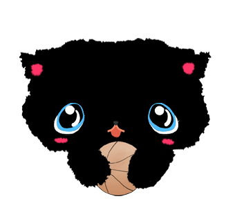 バスケットがしたい黒猫